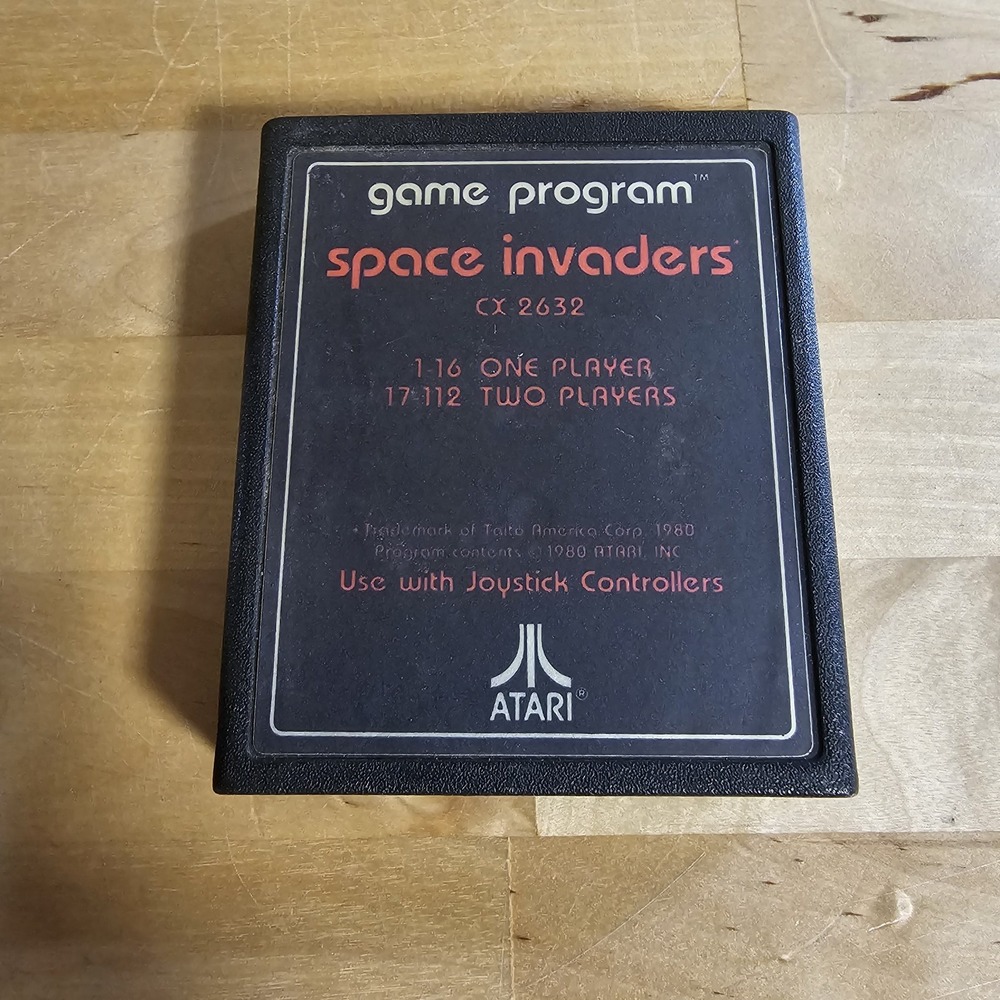 Game Program Space Invaders 1978 Release ATARI 2600 CX2632 (Cartridge Only)‎